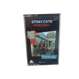 ストレイ・キャッツ「Gonna Ball」ヴィンテージカセット、1981年オリジナルレトロアナログテープカートリッジ、象徴的なアメリカのアルバム、希少なコレクターズアイテム