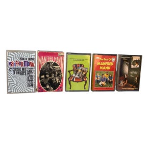マンフレッド・マンのヴィンテージカセット、1960年代/70年代のオリジナルレトロアナログテープカートリッジ、イギリスの名盤、希少なコレクターズアイテム