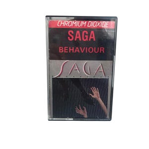 Saga Behavior ヴィンテージカセット、1985年オリジナルレトロアナログテープカートリッジ、カナダの象徴的なアルバム、希少なコレクターズアイテム