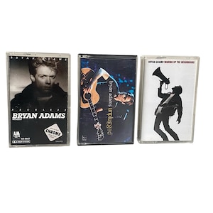 ブライアン・アダムスのビンテージカセット、1980/90年代のオリジナルレトロアナログテープカートリッジ、象徴的なカナデーゼのアルバム、希少なコレクターズアイテム、クローム
