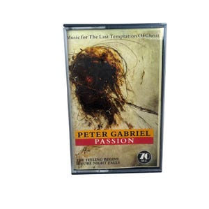 Peter Gabriel Passion Vintage Cassette, Original 1989 Retro Analogue Tape Cartridge, Iconic British Album, Rare Collectible Find