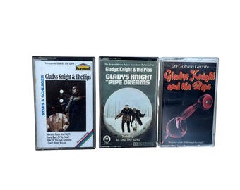 Gladys Knight & The Pips Vintage Cassettes, R and B Soul Collectible