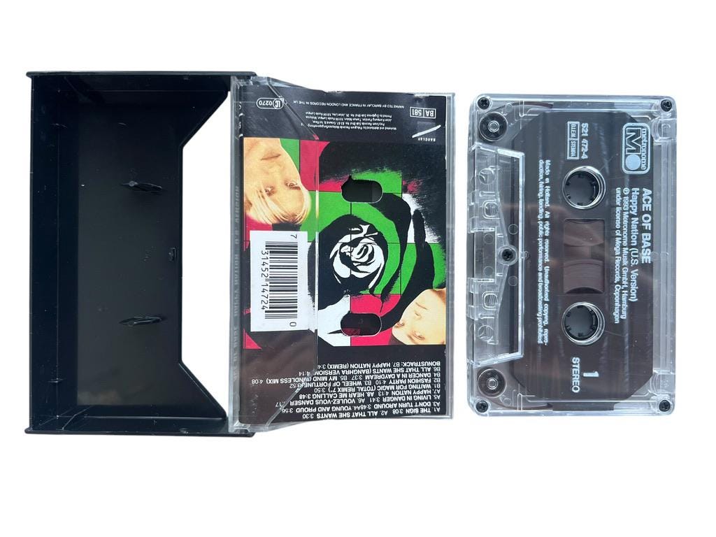 Happy Nation［カセット］ Cassette Ace Of Base Happy Nation - Etsy Canada