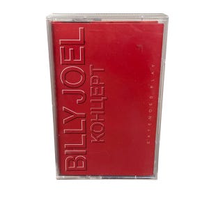 ビリー ジョエル コンサート ヴィンテージ カセット、オリジナル 1987 年代レトロ アナログ テープ カートリッジ、象徴的なアメリカのアルバム、希少なコレクターズ アイテム