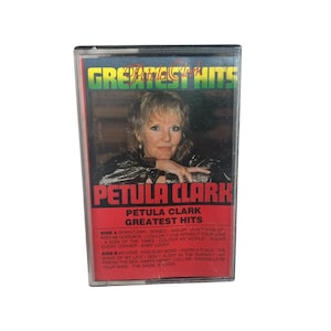 ペトゥラ・クラークのグレイテスト・ヒッツ・ヴィンテージ・カセット、1986年オリジナル・レトロ・アナログ・テープ・カートリッジ、イギリスの象徴的なアルバム、希少なコレクターズアイテム