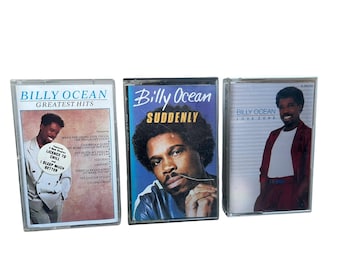 Billy Ocean Rare Vintage 1980s British Soul R&B Cassette Tapes Albums