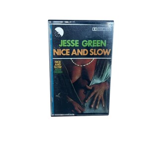 ジェシー・グリーン「Nice And Slow」ヴィンテージカセット、1976年オリジナルレトロアナログテープカートリッジ、イギリスの象徴的なアルバム、希少なコレクターズアイテム