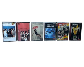 Cintas de casete vintage de The Hollies: pop rock británico de los años 60 y 70