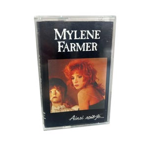 Mylene Farmer Ainsi Soit Je... Vintage Cassette, Original 1988 Retro Analogue Tape Cartridge, Iconic French Album, Rare Collectible Find