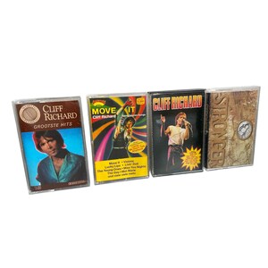 クリフ・リチャードのヴィンテージカセットテープ、1970年代のオリジナルレトロアナログテープカートリッジ、イギリスの名盤、希少なコレクターズアイテム