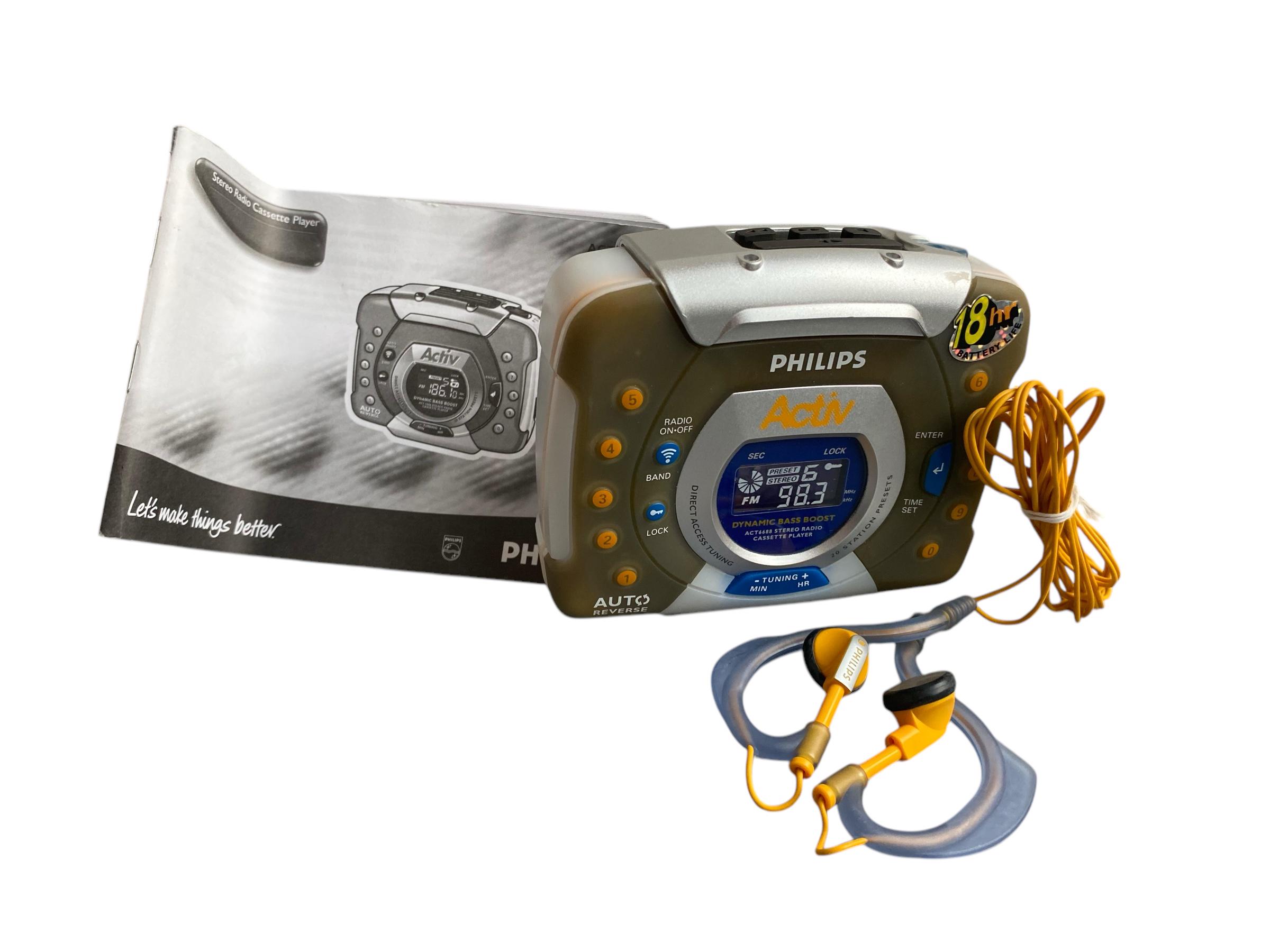 屋外での使用向けに設計されたビンテージのフィリップス ポータブル