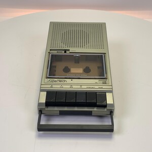Vintage SuperTech TRC-6T Tragbarer Kassettenrekorder - Vintage Audiogerät im Neuzustand