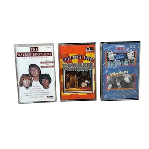 ウォーカー・ブラザーズのヴィンテージカセット、1980年代/90年代のオリジナルレトロアナログテープカートリッジ、アメリカの象徴的なアルバム、希少なコレクターズアイテム