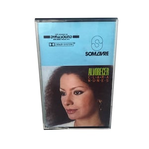 Clara Nunes Alvorecer ヴィンテージカセット、オリジナル1974年製レトロアナログテープカートリッジ、象徴的なブラジルのアルバム、希少なコレクターズアイテム