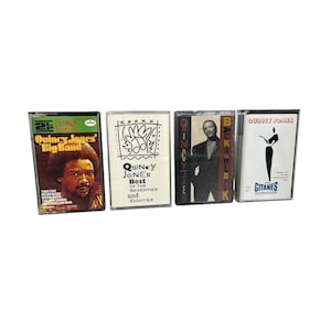 クインシー・ジョーンズのヴィンテージカセット、1970年代のオリジナルレトロアナログテープカートリッジ、アメリカの名盤アルバム、希少なコレクターズアイテム