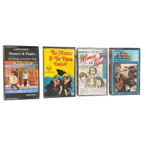 ママとパパのビンテージカセット、1960年代のオリジナルレトロアナログテープカートリッジ、象徴的なアメリカのアルバム、希少な収集品