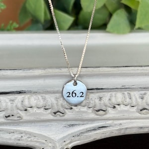 26.2 Marathon Necklace Sterling Silver on Etsy