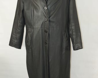 牛革　ロングコート　ビンテージ 4583bks1.jpg
