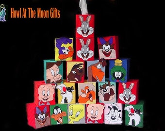 Looney Tunes Needlepoint Tissue Box Covers