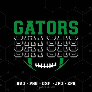 Gators Mascot SVG PNG, Gators Football SVG, Varsity Gators Shirt, School Spirit Mascot Svg, Football Cheer Sublimation, Football Mom
