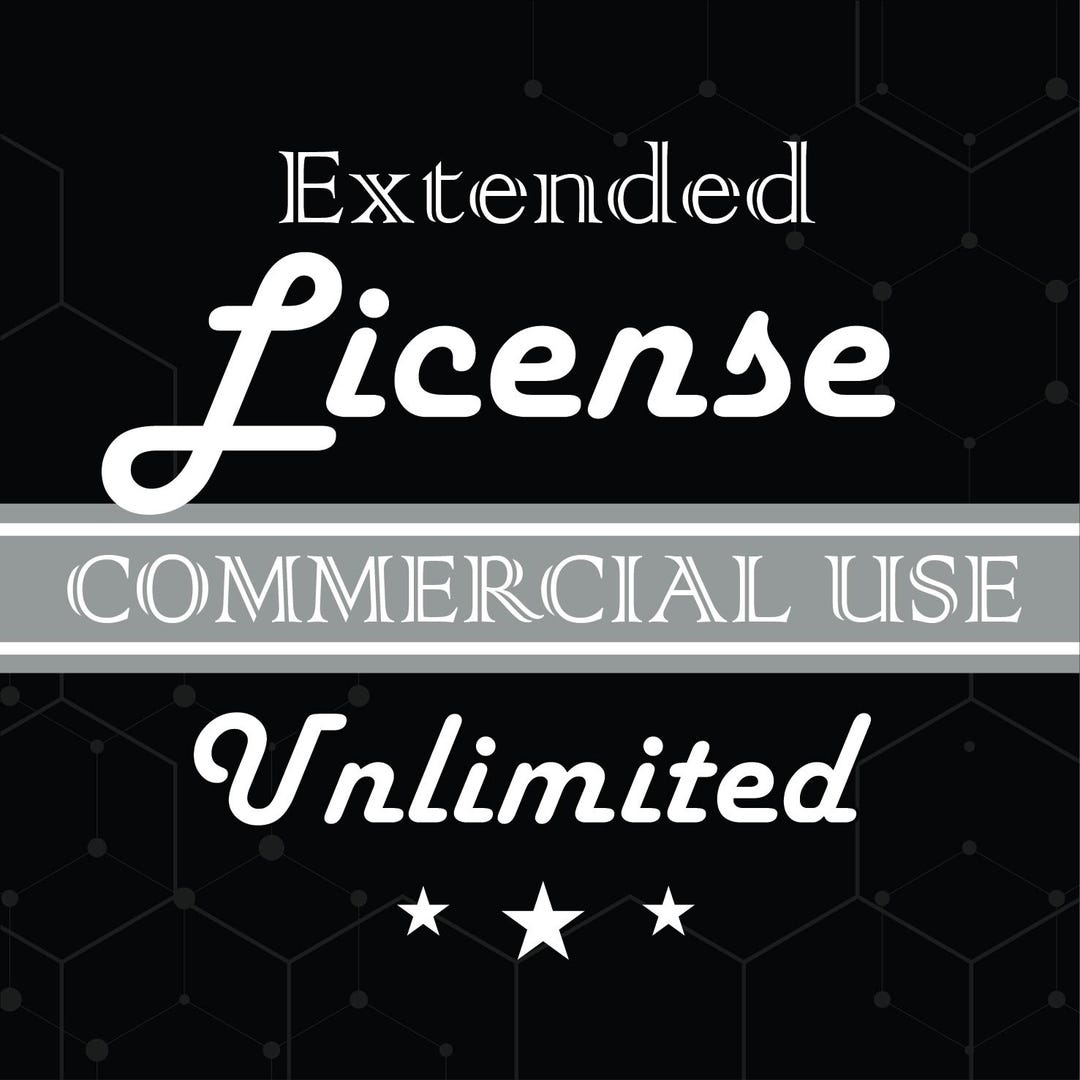 拡張ライセンス（商用利用、無制限使用、1回払いでわずか18.99ドル） - Etsy 日本