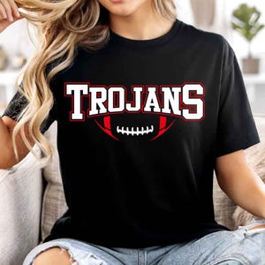 Trojans Mascot SVG PNG, Trojans Football SVG, Varsity Trojans Shirt, School Spirit Mascot Svg, Football Cheer Sublimation, Football Mom Svg