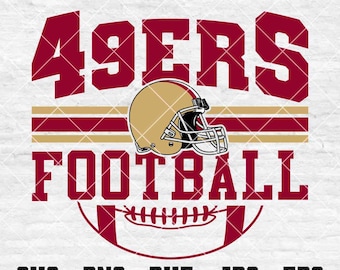 49ers Fußball SVG, Sport Fußball Shirt, Sport Sport T-Shirt, Fußball-Shirt, Sublimations-Designs, Png Dxf Jpg Eps