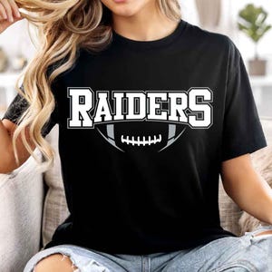Raiders Mascot SVG PNG, Raiders Football SVG, Varsity Raiders Shirt, School Spirit Mascot Svg, Football Sublimation Designs, Football Mom