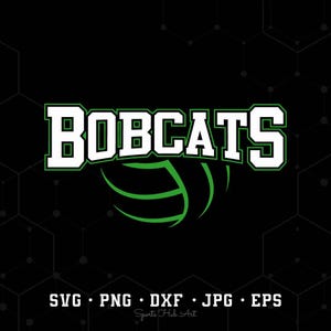 Bobcats Mascot SVG PNG, Bobcats Volleyball SVG, Varsity Bobcats Shirt, School Spirit Mascot Svg, Volleyball Cheer Sublimation, Football Mom