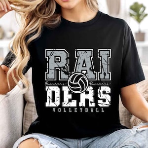 Raiders Mascot SVG PNG, Raiders Volleyball SVG, Varsity Raiders Shirt, School Spirit Mascot, Volleyball Cheer Sublimation, Football Mom