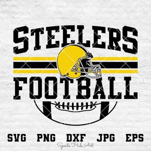 Steelers Football Svg, Football Svg, Sports Svg, Football Shirt, Sublimation Designs, Png Dxf Jpg Eps