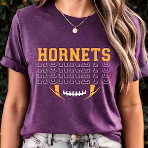 Hornets Mascot SVG PNG, Hornets Football SVG, Varsity Hornets Shirt, School Spirit Mascot Svg, Football Cheer Sublimation, Football Mom