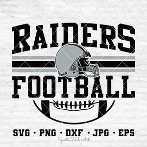 Raiders Football Svg, Football Svg, Sports Svg, Football Shirt, Sublimation Designs, Png Dxf Jpg Eps