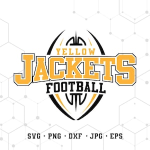 Yellow Jackets Mascot SVG PNG, Yellow Jackets Football SVG, Varsity Yellow Jackets Shirt, School Spirit Mascot Svg, Football Mom Svg