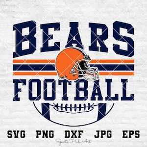 Bears Football Svg, Football Svg, Sports Svg, Football Shirt, Sublimation Designs, Png Dxf Jpg Eps