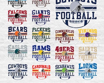 Fußball Bundle svg, Fußballteam svg, Cowboys Fußball svg, Sport svg, Football-Shirt, Sublimationsdesigns, Png Dxf Jpg Eps