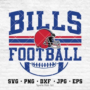 Bills Football Svg, Football Svg, Sports Svg, Football Shirt, Sublimation Designs, Png Dxf Jpg Eps