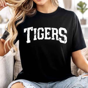 Tigres SVG PNG, Tigres angustiados Png, Tigres mascota SVG, Tigres porristas SVG, Tigres fútbol SVG, Tigres espíritu de equipo Png