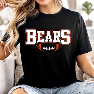 Bears Mascot SVG PNG, Bears Football SVG, Varsity Bears Shirt, School Spirit Mascot Svg, Football Cheer Sublimation, Football Mom Svg