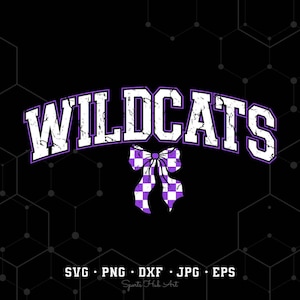 Wildcats Svg Png, Wildcats Bow Png, Wildcats Sublimation, Varsity Wildcats Shirt, Wildcats Mascot Svg Png, Football Svg