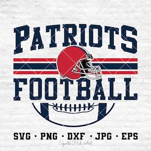 Patriots Football Svg, Football Svg, Sports Svg, Football Shirt, Sublimation Designs, Png Dxf Jpg Eps