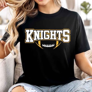 Knights Mascot SVG PNG, Knights Football SVG, Varsity Knights Shirt, School Spirit Mascot Svg, Football Cheer Sublimation, Football Mom Svg