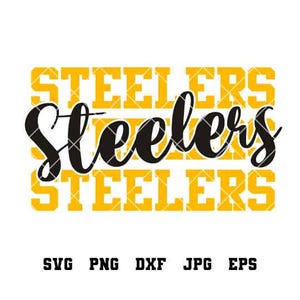 Steelers Football Svg, Football Svg, Sports Svg, Football Shirt, Sublimation Designs, Png Dxf Jpg Eps