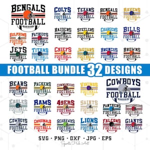 Football Bundle Svg, Football Team Svg, Football Mom Svg, Sports Svg, Football Shirt, Sublimation Designs, Png Dxf Jpg Eps