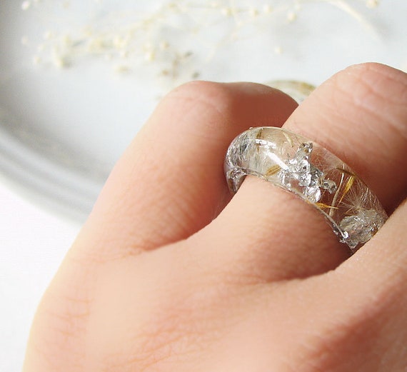 Anillo De Diente De León Anillo De Flores Silvestres Lindo Anillo De Diente De León Anillo De Flores Silvestres Lindo
