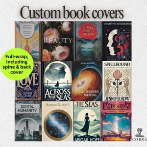 Custom Full Wrap Book Covers for Bestsellers | Exclusive & Unique Book Covers | Custom Ebook Covers