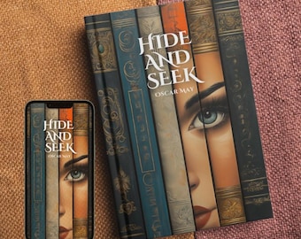 Diseño de portadas de libros prediseñadas con estilo cinematográfico: portadas personalizables para impresión y libros electrónicos.