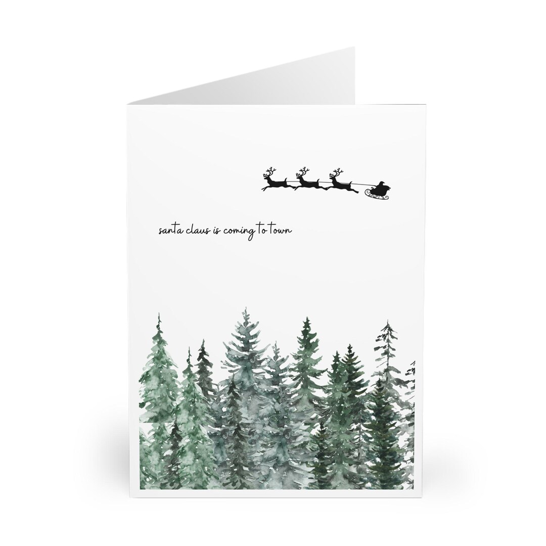 Cute &amp; Aesthetic Christmas Cards Greeting Cards 5 Pack - Etsy