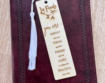 Custom Christian Bookmark / Personalized Bookmark / bookmark with bible verse / Personalized Religious Gifts / for women / for men
