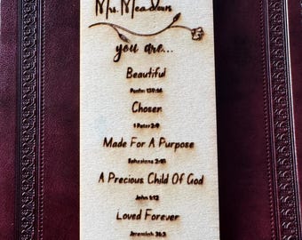 Custom Christian Bookmark / Joshua 1:9 / Personalized Bookmark / bookmark with bible verse / Personalized Religious Gifts / for women